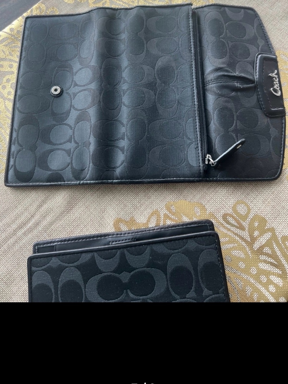 Coach Ashley Signature Satin Campbell Checkbook Wallet. - Picture 8 of 9